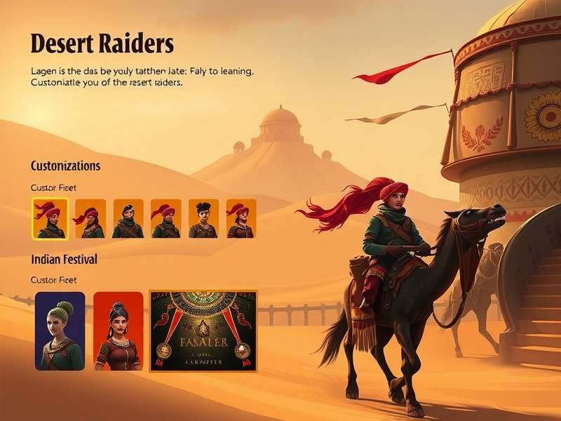 Desert Raiders character customization options